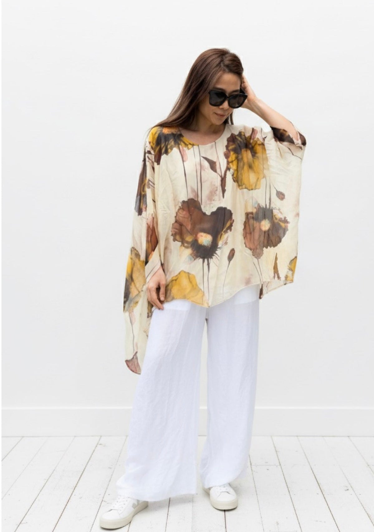 Made in Italy Leia Silk Top