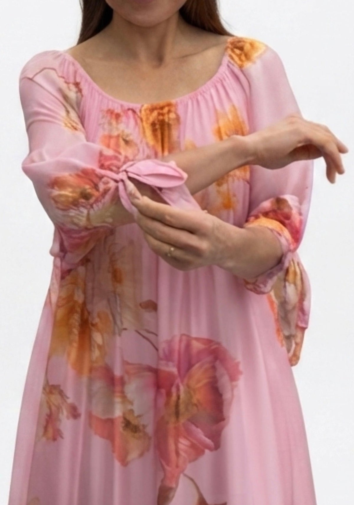 Blossom Silk Dress