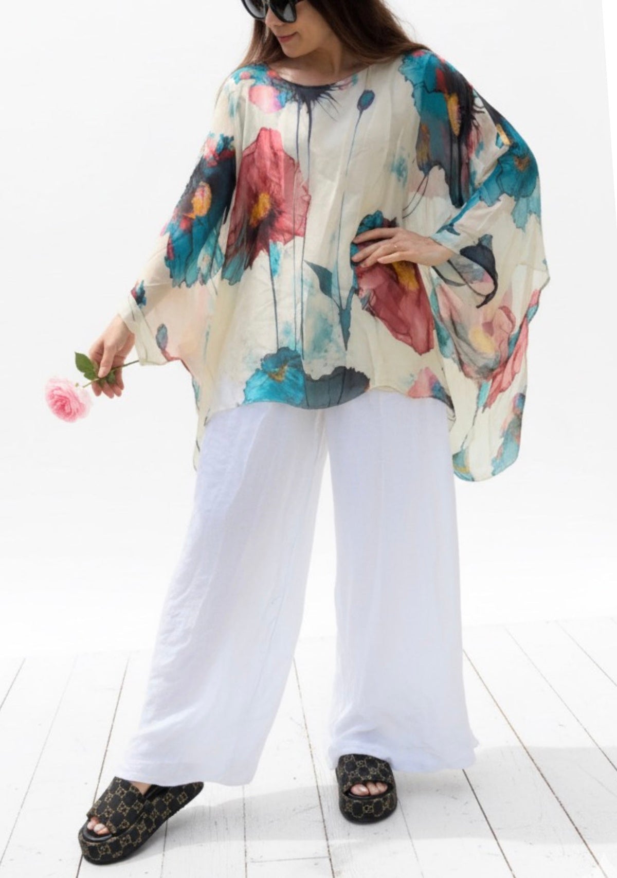Made in Italy Leia Silk Top