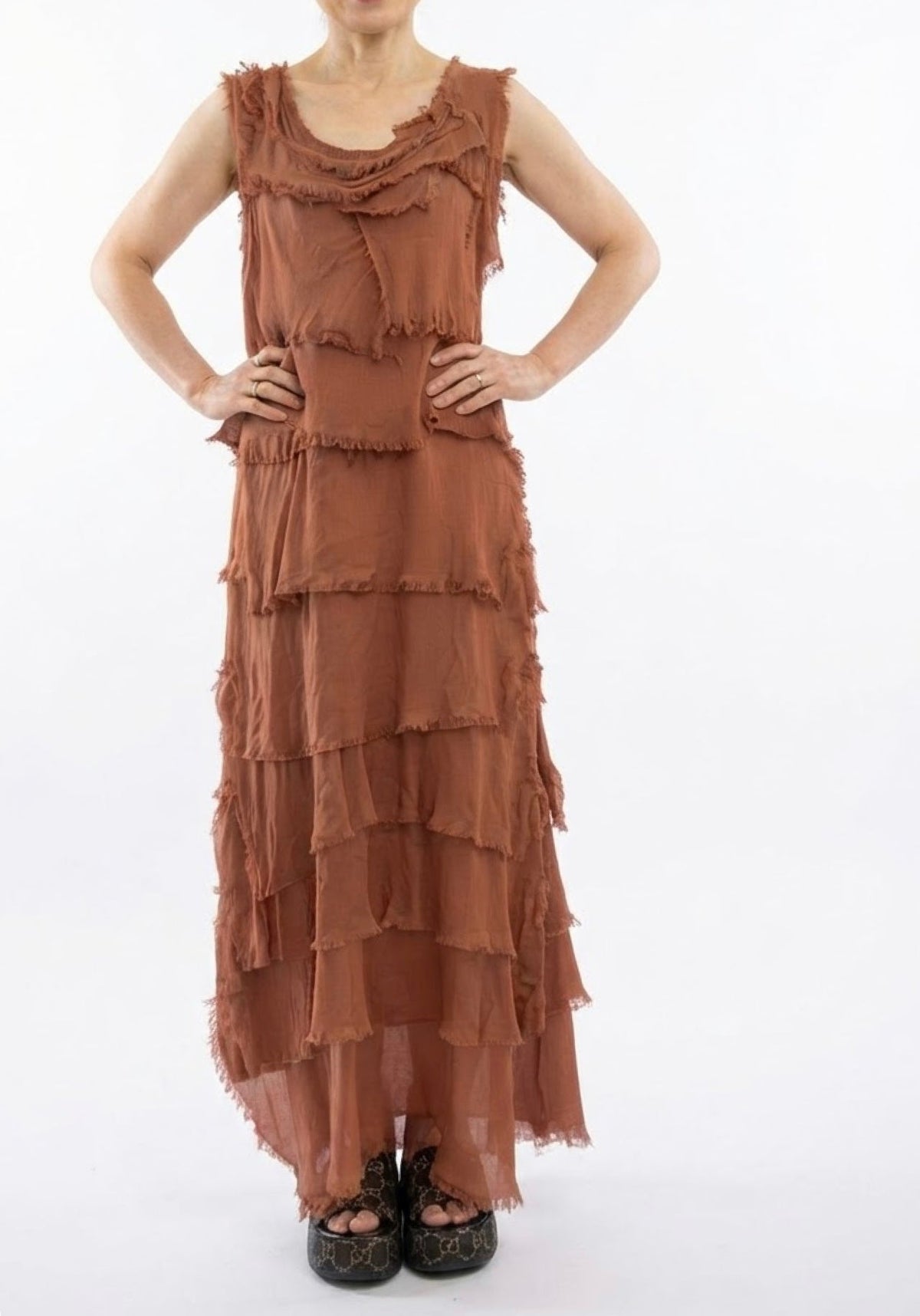 Made In Italy Elisa Silk Dress