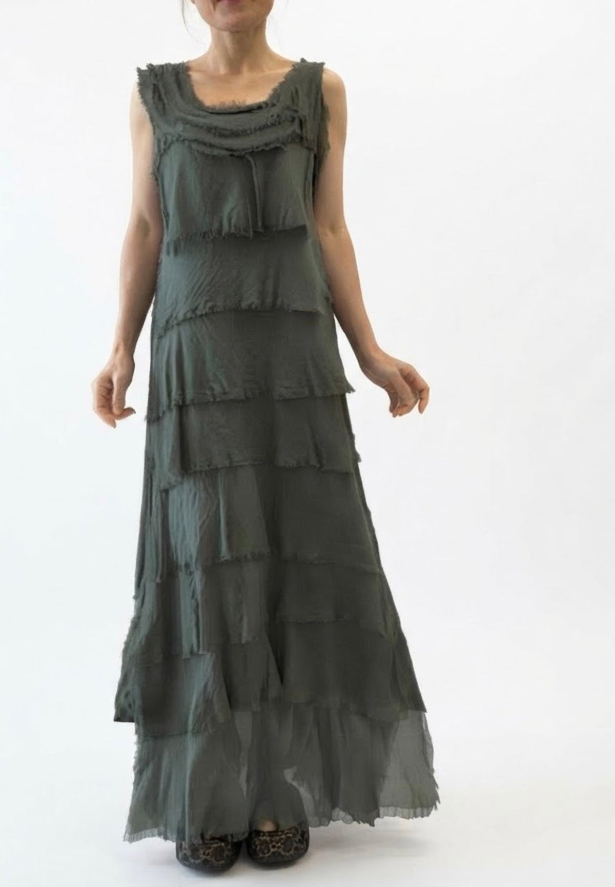 Made In Italy Elisa Silk Dress