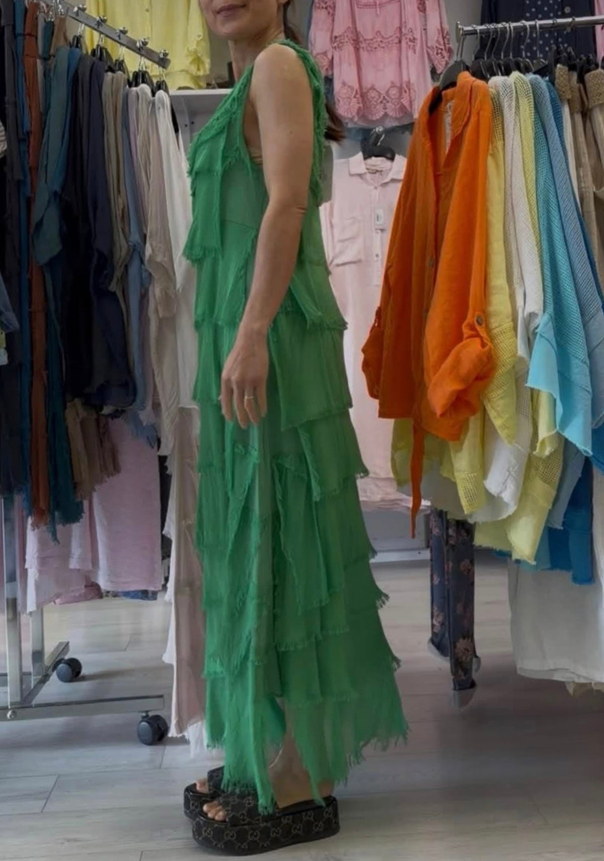 Made In Italy Elisa Silk Dress