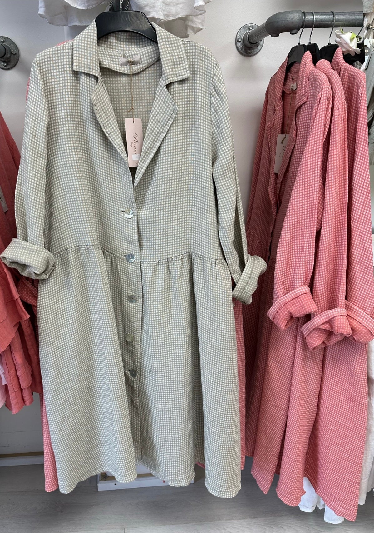 Italian Province Laverna Check Coat