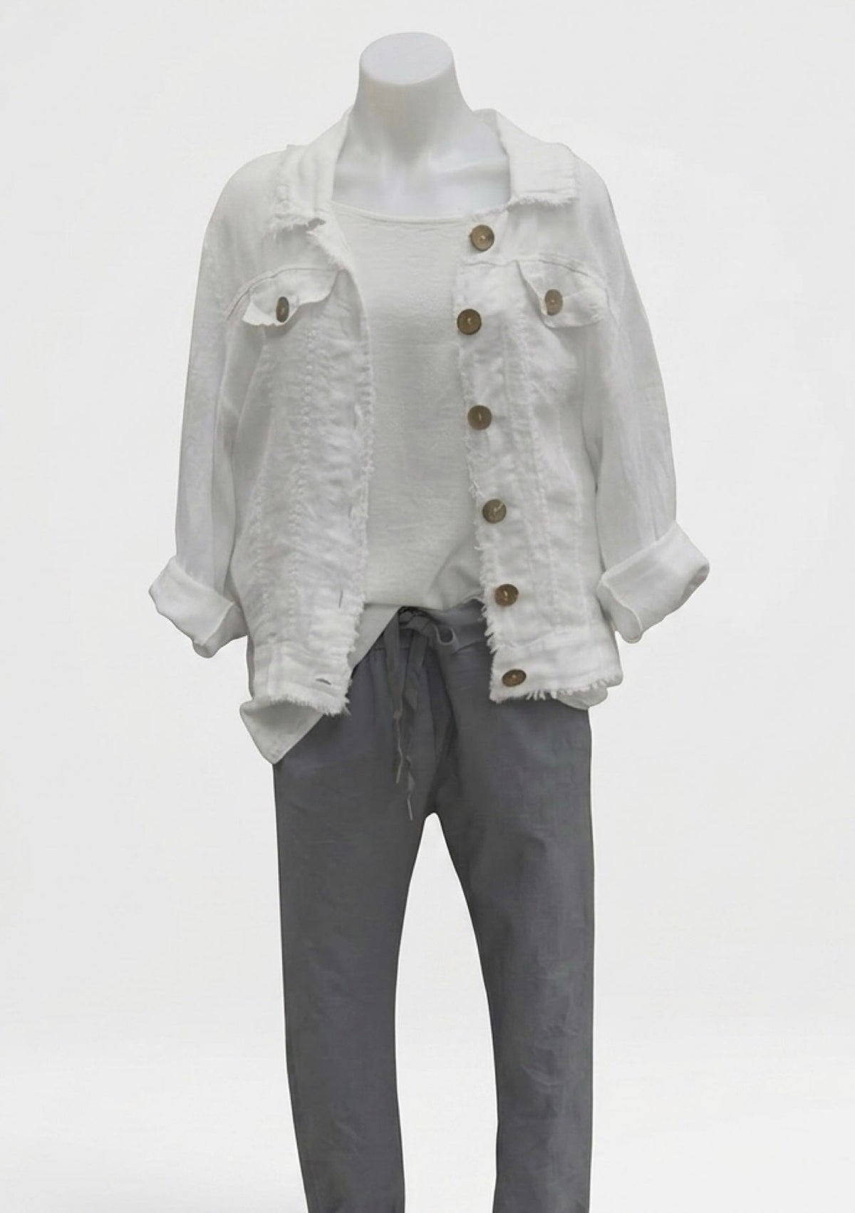 Italian Province Perenna Linen Jacket