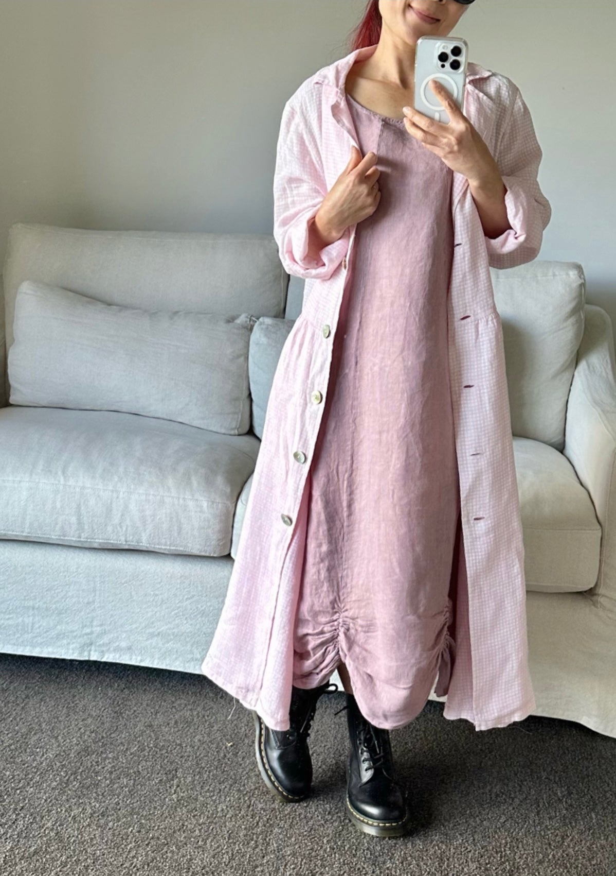 Italian Province Laverna Check Coat