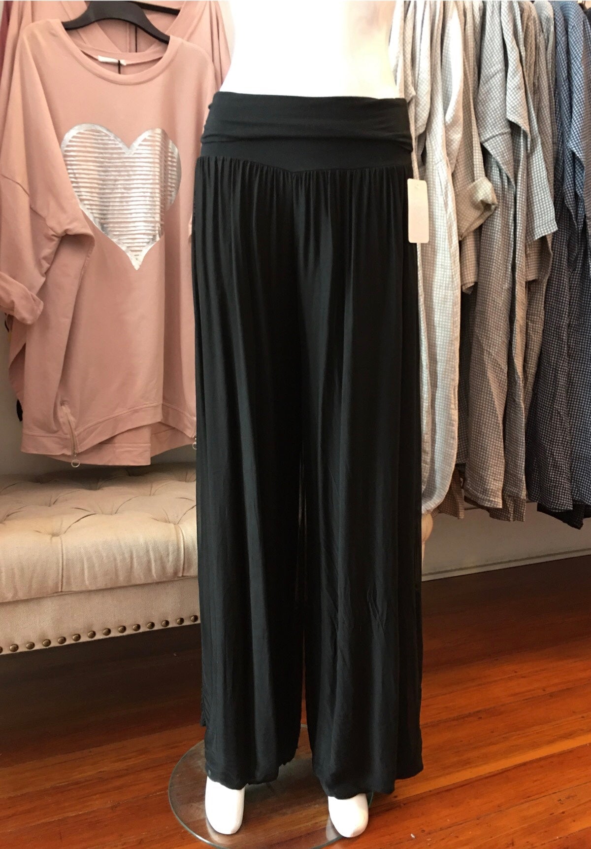 Made In Italy Odette Silk Pants